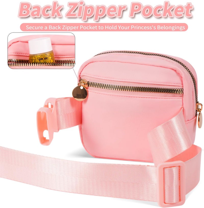 Uygafly Birthday Gifts for 2 3 4 5 6 7 8 9 10 11 Year Old Girls - Mini Fanny Pack Cute Crossbody Bag Belt Bag Trendy Stuff,Graduation Gifts for Girls Teens Kids Daughter Sister Her - Peach,A - Image 3